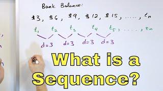 01  Intro to Sequences Arithmetic Sequence amp Geometric Sequence  Part 1 [upl. by Mouldon381]