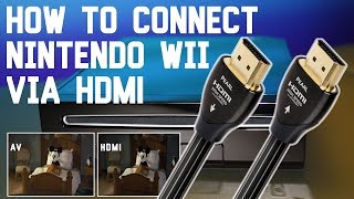 How to connect the Nintedo Wii via HDMI and Video quality comparison [upl. by Aihsad]