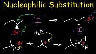 Nucleophilic Substitution Reactions  SN1 and SN2 Mechanism Organic Chemistry [upl. by Zeralda]