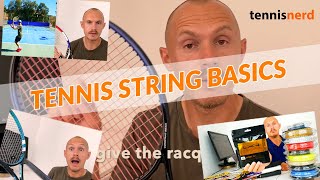 Tennis String Basics  Types Shapes Gauges and Tensions [upl. by Aihsenot]