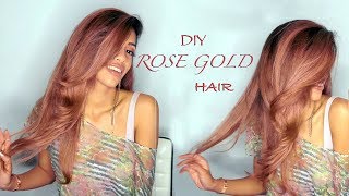 Luxurious Rose Gold Hair 🤩  DIY TUTORIAL  ARIBA PERVAIZ [upl. by Yenaffit104]