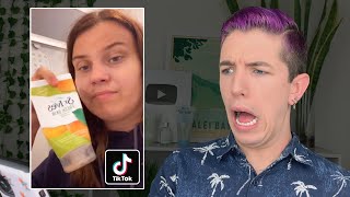 Reacting to YOUR TikTok Skin Care Routines [upl. by Eyahsal]