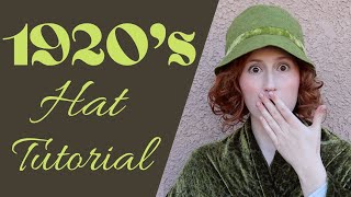 Following a 1920s Cloche Hat Tutorial [upl. by Gnohc]