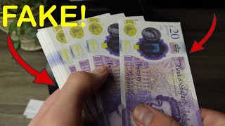 Super Realistic PropFake British Pounds Review  Prop UK GBP [upl. by Elonore372]