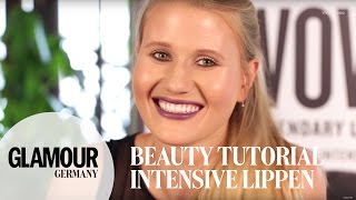 Tipps für intensive Lippen I how to Lippenstift richtig auftragen I GLAMOUR x Smashbox Tutorial 💄 [upl. by Akiehs]