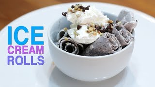 How to Make Ice Cream Rolls  Easy Homemade Ice Cream Rolls Recipe [upl. by Jeremiah]