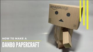 Tutorial Papercraft How to make a Danbo Papercraft [upl. by Risa]