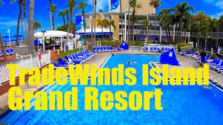 Tour of the TradeWinds Island Grand Resort St Pete FL【4K】 [upl. by Jocko]