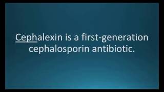 How to pronounce cephalexin Keflex Memorizing Pharmacology Flashcard [upl. by Anairda]