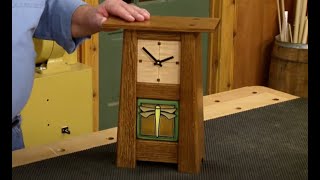 Making a CraftsmanStyle Mantel Clock [upl. by Maillil]