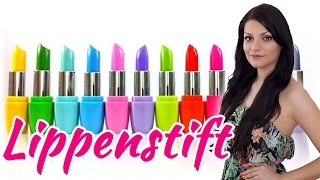 Selber LippenstiftLippgloss machen  DIY [upl. by Owades]