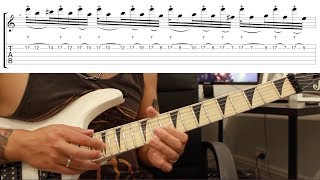 How to play ‘One’ by Metallica Guitar Solo Lesson wtabs pt3 [upl. by Foah]