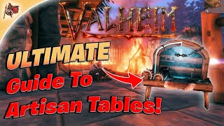 Valheim  Ultimate Guide To Artisan Tables Walkthrough  Guide [upl. by Buzzell]