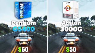 Athlon 3000G vs Pentium G5400 CPU and iGPU Test [upl. by Ahsilam]