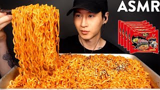 NUCLEAR FIRE NOODLES CHALLENGE 2X SPICY  THANK YOU FOR 1 MILLION SUBSCRIBERS  Zach Choi ASMR [upl. by Sirtemed580]