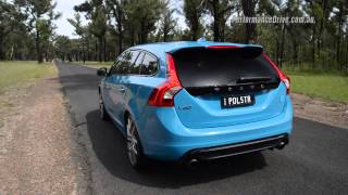 2015 Volvo V60 Polestar 0100kmh amp engine sound [upl. by Yllom]