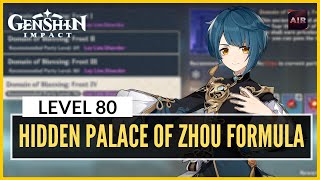 Genshin Impact  Hidden Palace Of Zhou Formula Level 80 Guide【F2P With No 5 Star Heroes】 [upl. by Lekym]