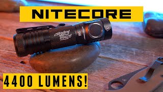 Nitecore E4K This 4400 Lumen EDC flashlight is a BEAST Well kinda [upl. by Yellehs]