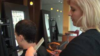 Haircut Tutorial How to do Scissor Over Comb [upl. by Rairb]